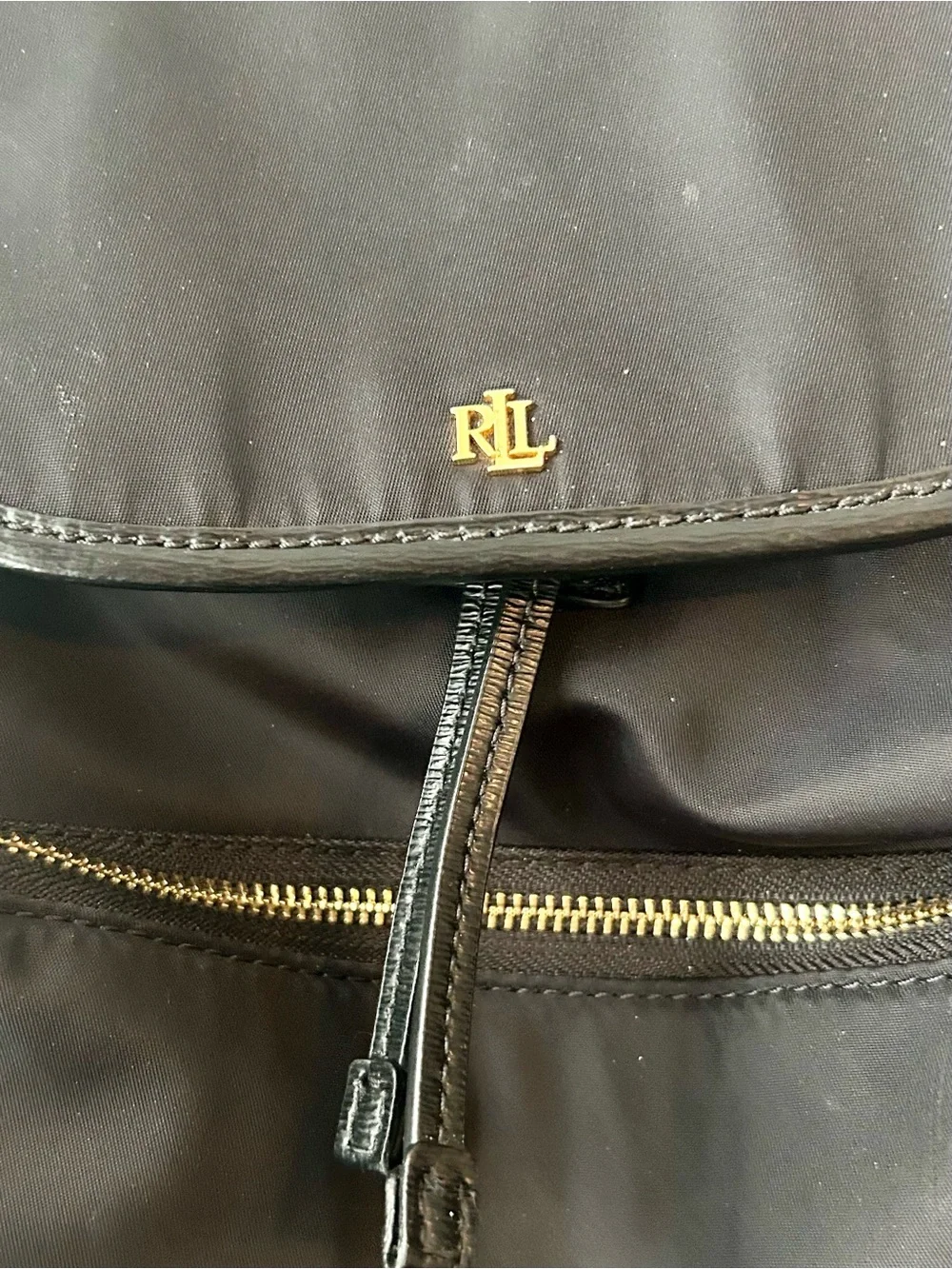 Ralph Lauren Keely Nylon Black Backpack